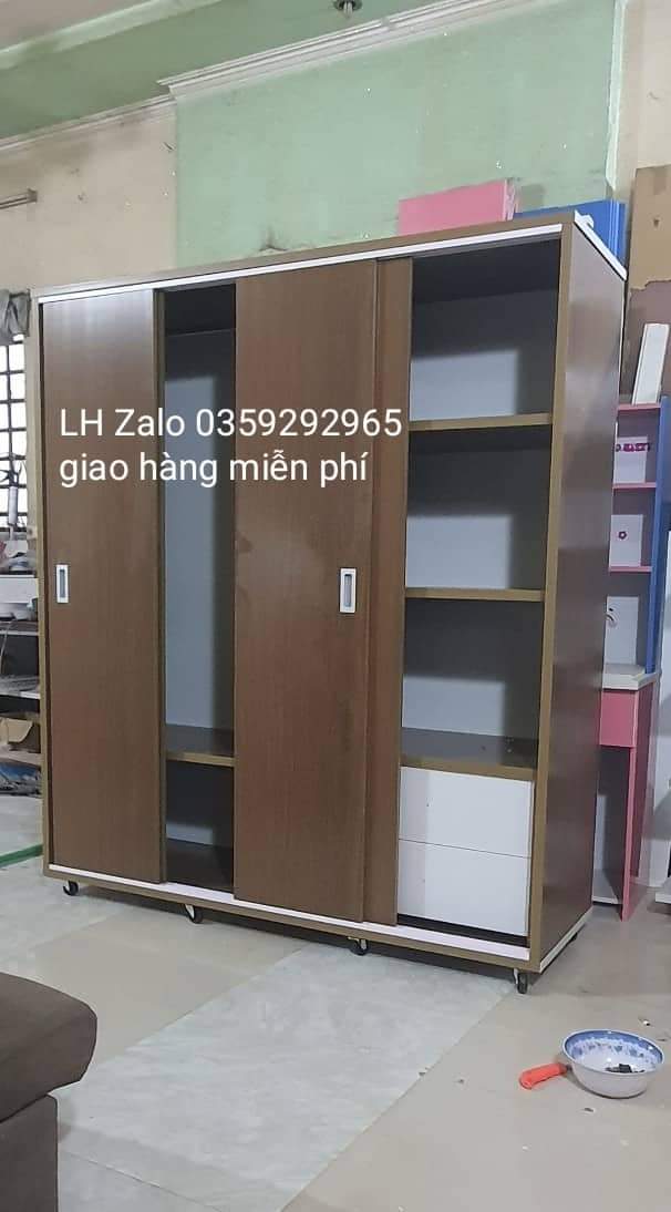 Tủ nhựa đài Loan 4 cánh cửa lùa