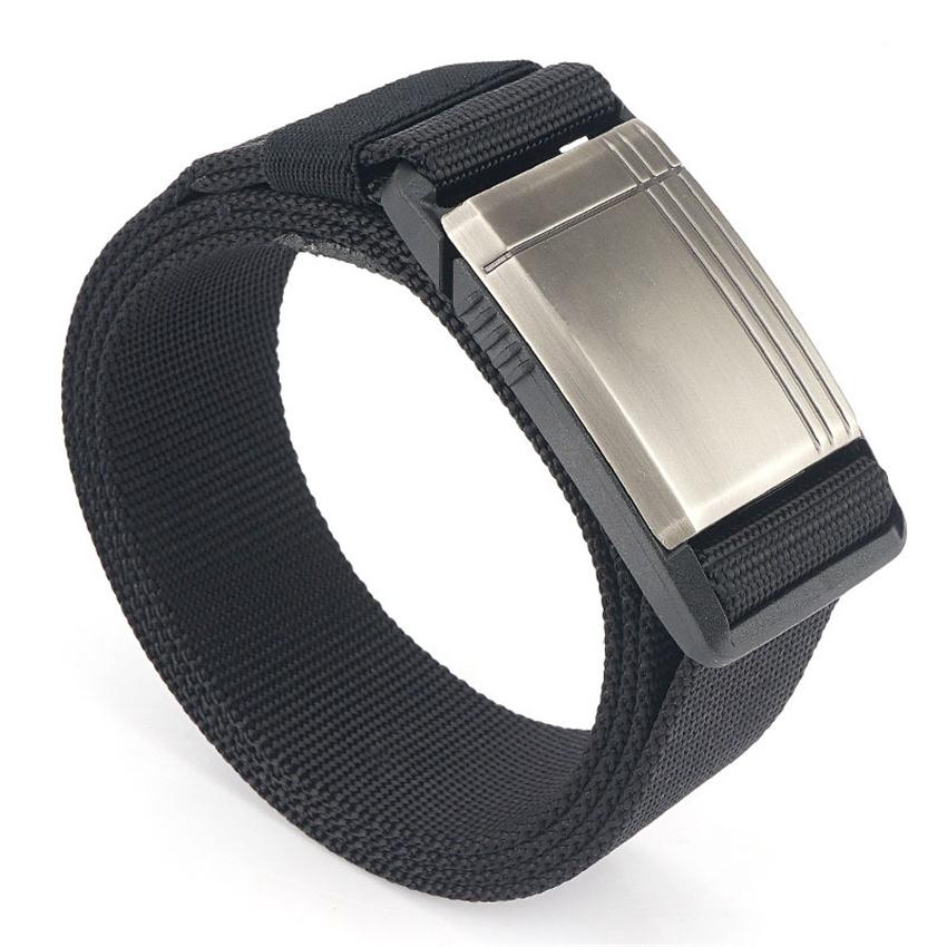 Cao Cấp Nam Dây Cho Quần Hợp Kim Bạc Từ Khóa Vải Thắt Lưng Ngoài Trời Chiến Thuật Thiết Kế Nam Dây Đeo 2020 Hàng Mới Về