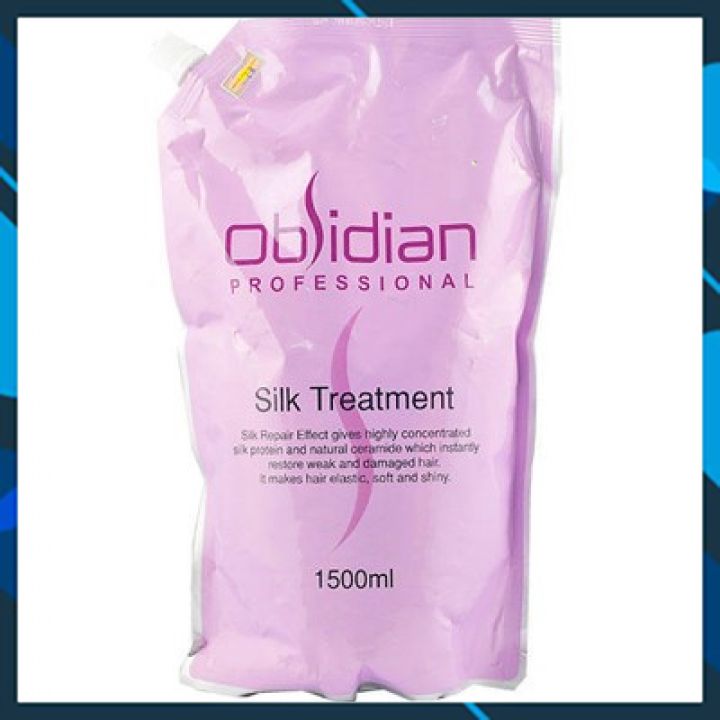 DẦU HẤP Ủ DƯỠNG TÓC OBSIDIAN SILK TREATMENT SIÊU MỀM MƯỢT PHỤC HỒI TÓC HƯ TỔN 1500ML