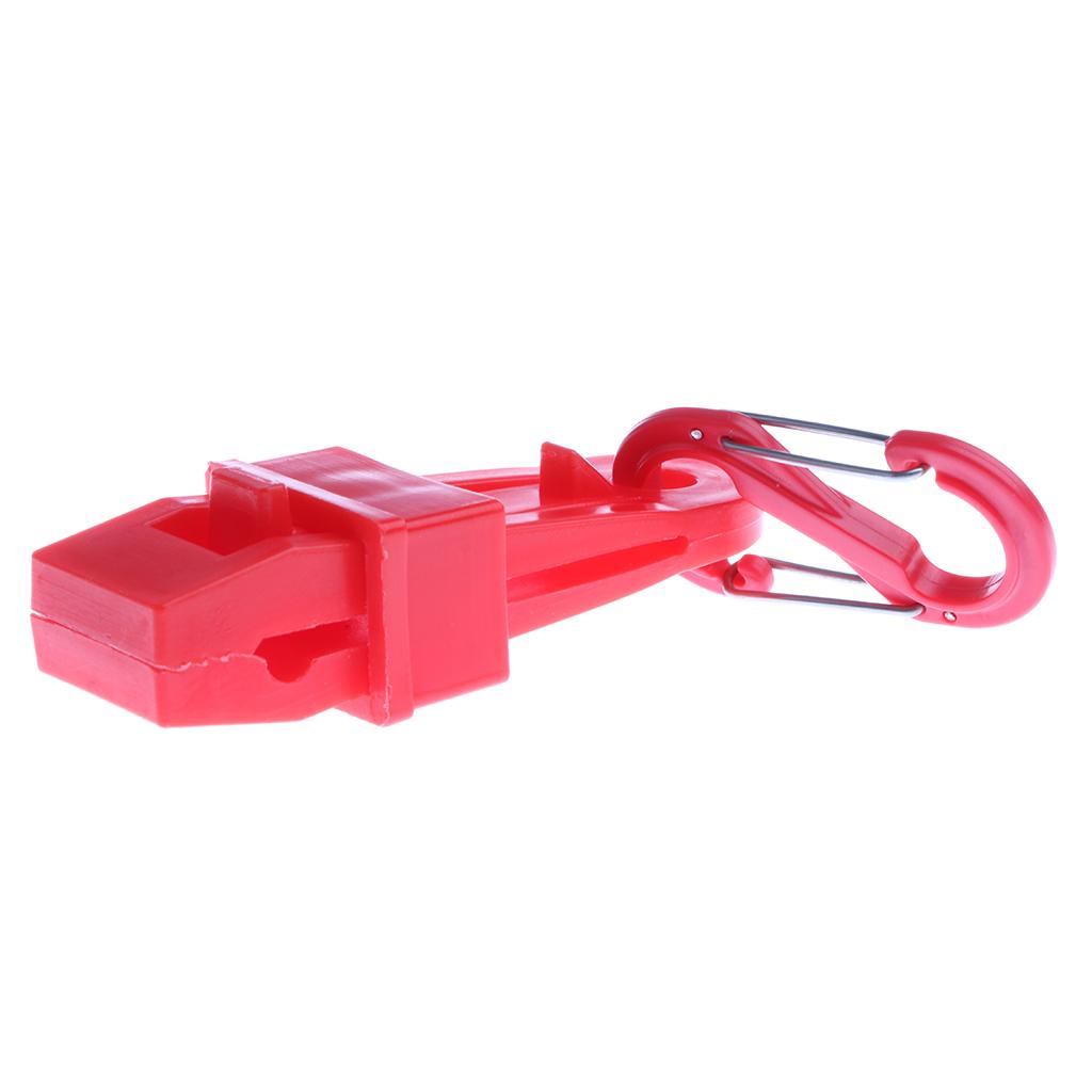 4pcs Clamp Tent Awning Tent Clip With Carabiner Plastic Red