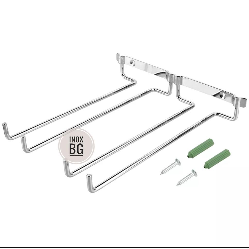 GIÁ ĐỠ TREO LY 27CM BẮT TRẦN TỦ BÓNG ĐẸP. GIÁ TREO LY GẮN TƯỜNG
