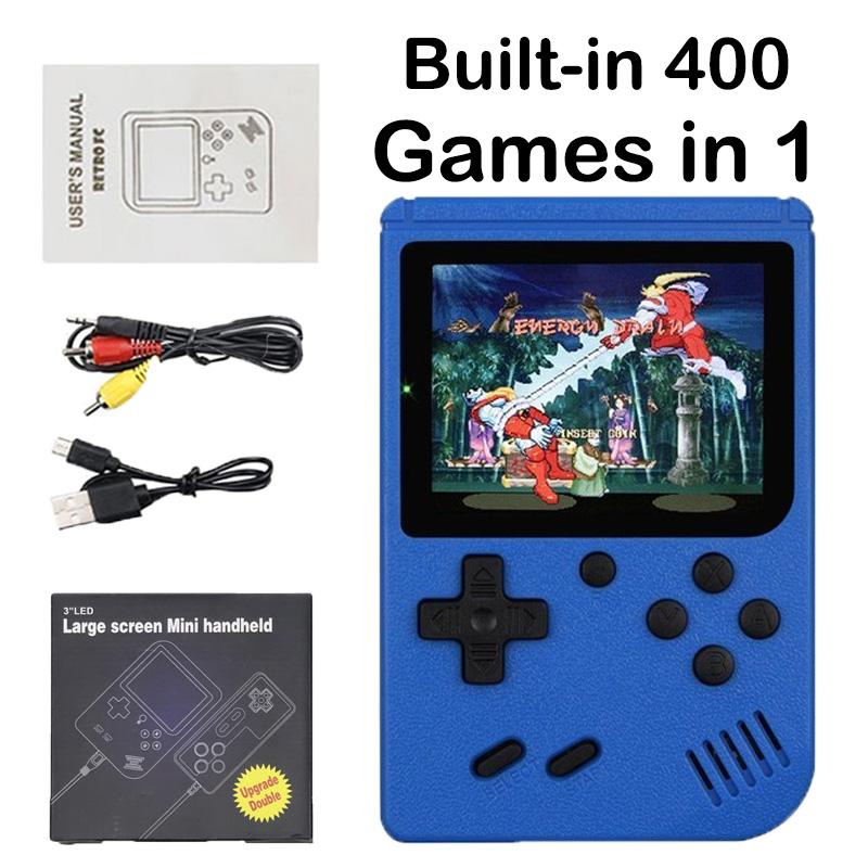 Boys Mới Quà tặng mới tích hợp 400 trong 1 Trò chơi video retro Người chơi Pocket Game Pocket Mini Pound