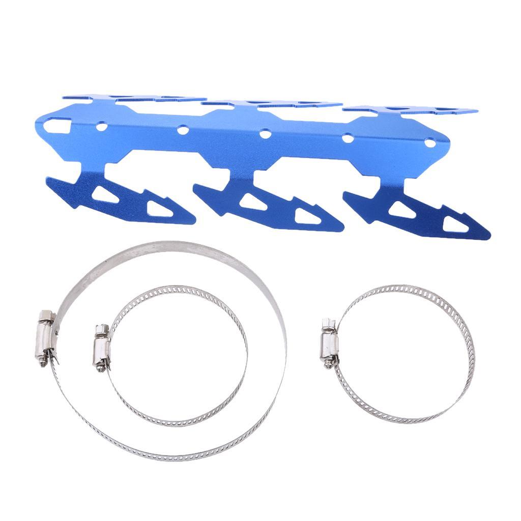 24cm Motorcycle Exhaust Muffler Pipe Leg Protector Heat Shield Cover