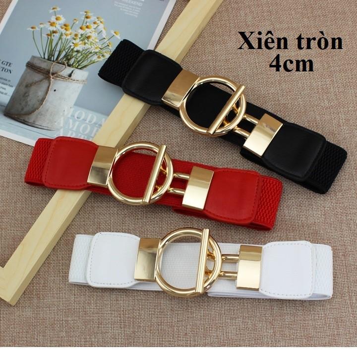 Đai váy lưng thun xiên tròn 4cm