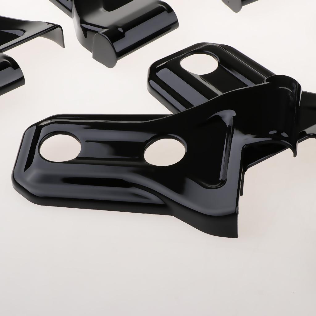 8 PCS / 4 Door ABS Car Door Hinge Cover Trim Black For Jeep Wrangler JL 2018