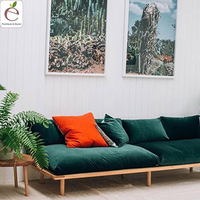 Sofa Dream Couch (Pop &amp; Scott Sofa) - Sofa gỗ tự nhiên, bọc vải, nỉ, da, màu tùy chọn. Hàng gia công tỉ mỉ.