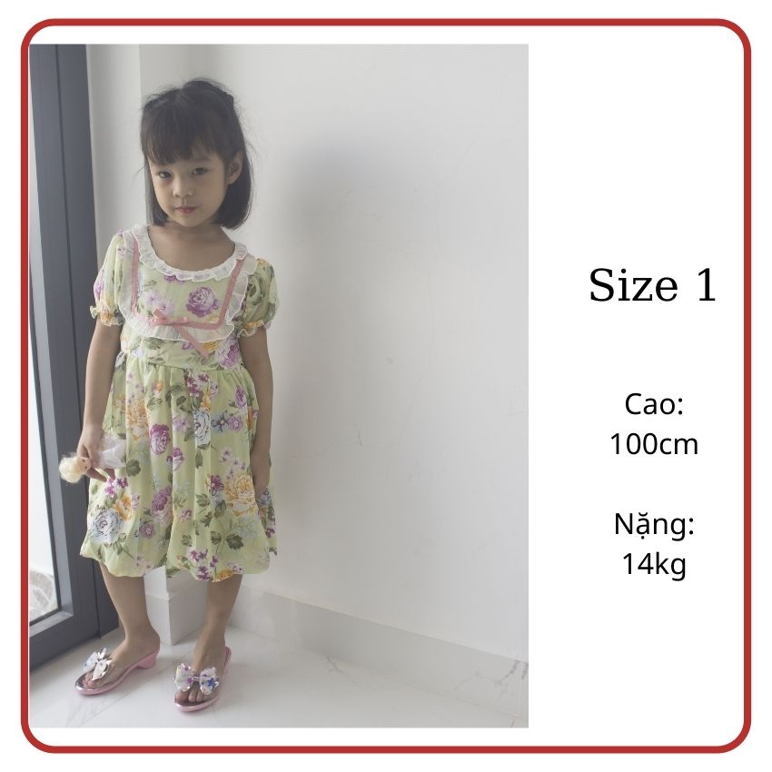 Đầm bé gái thiết kế đa dạng với màu sắc tươi sáng, chất voan lụa loại 1 mềm mịn, thoáng mát, thoải mái mặc đi chơi, dã ngoại - TiVung Shop chuyên đầm váy nữ