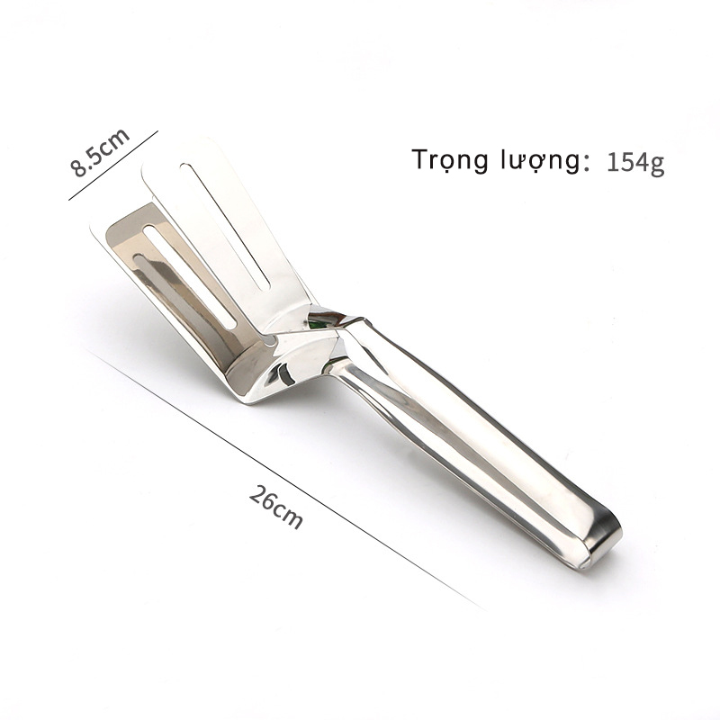 Kẹp gắp thực phẩm đồ ăn bằng INOX 304 Cao Cấp - CÓ CHỮ SUS 304 trên Cán Cầm