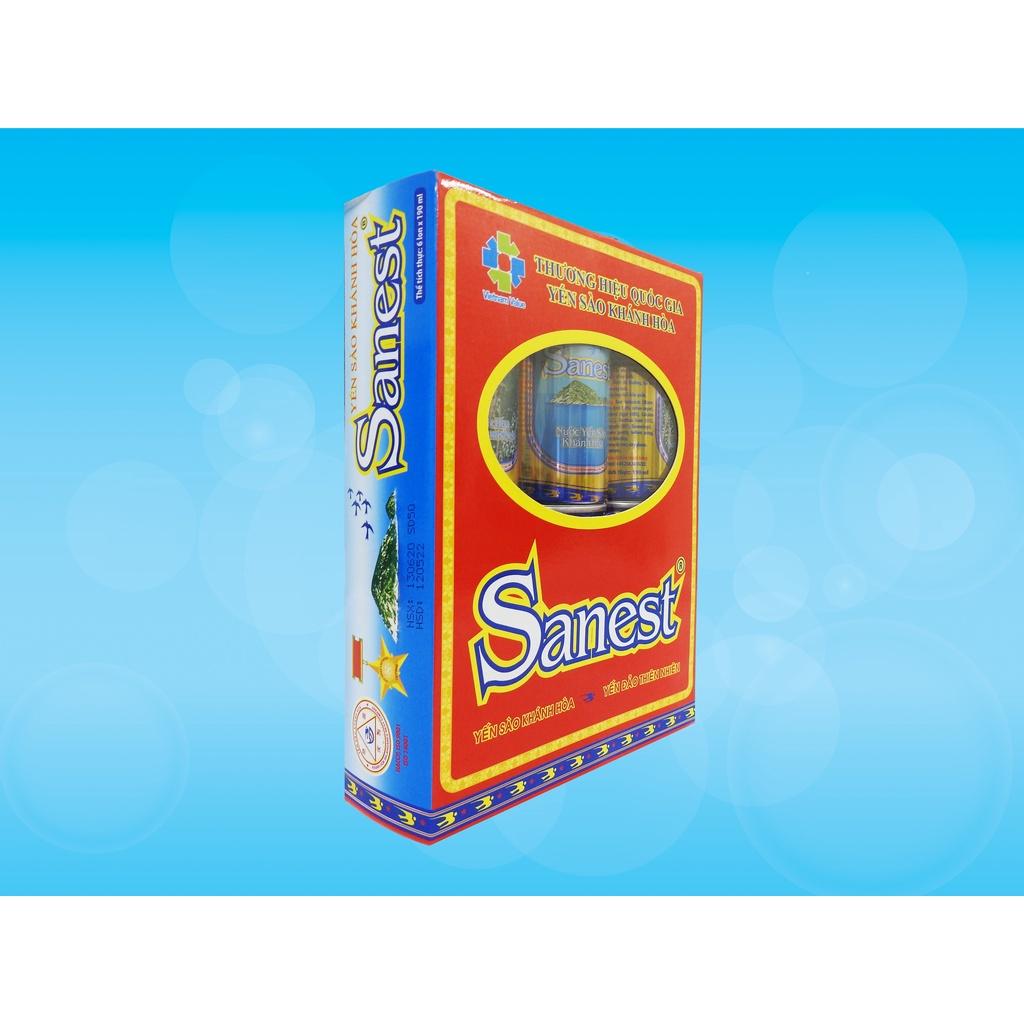 Nước Yến sào Khánh Hòa Sanest đóng lon 190ml