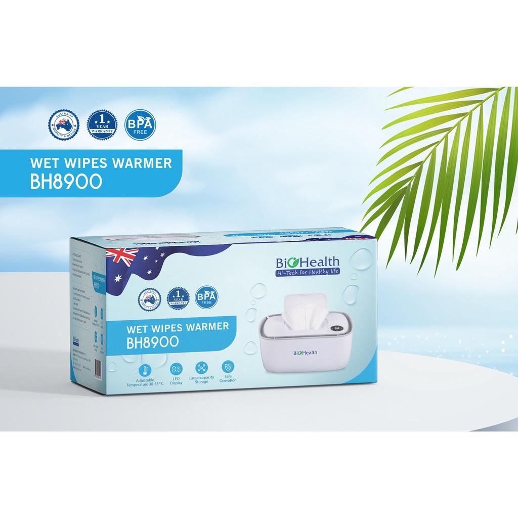 Máy làm ấm khăn ướt BioHealth BH8900 công nghệ làm nóng 3 chiều giúp khăn ấm đồng đều, nhiệt độ tùy chỉnh đến 50 độ C