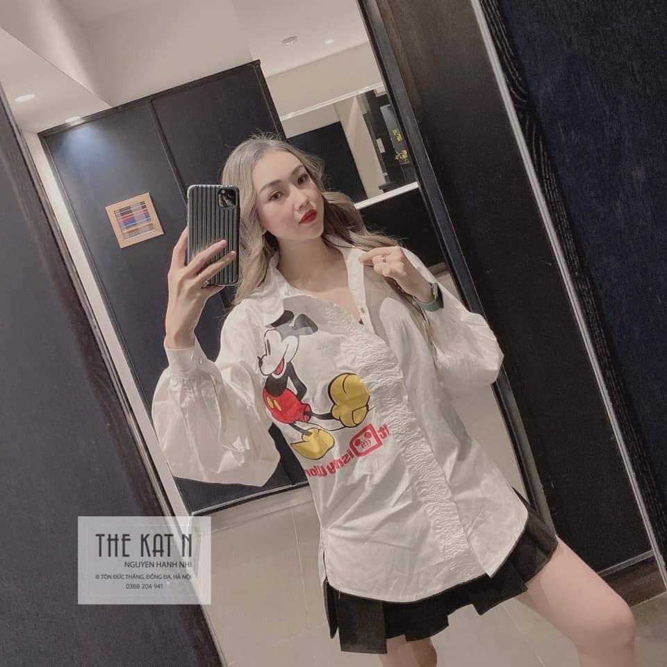 Sơ mi trắng Mickeyy siêu xinh