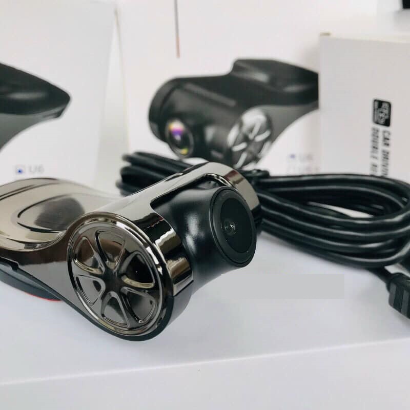 Camera hành trình U6 FullHD 1080p có cảnh báo va chạm và lấn làn dùng cho màn Android ô tô cam siêu nét quay ngày đêm