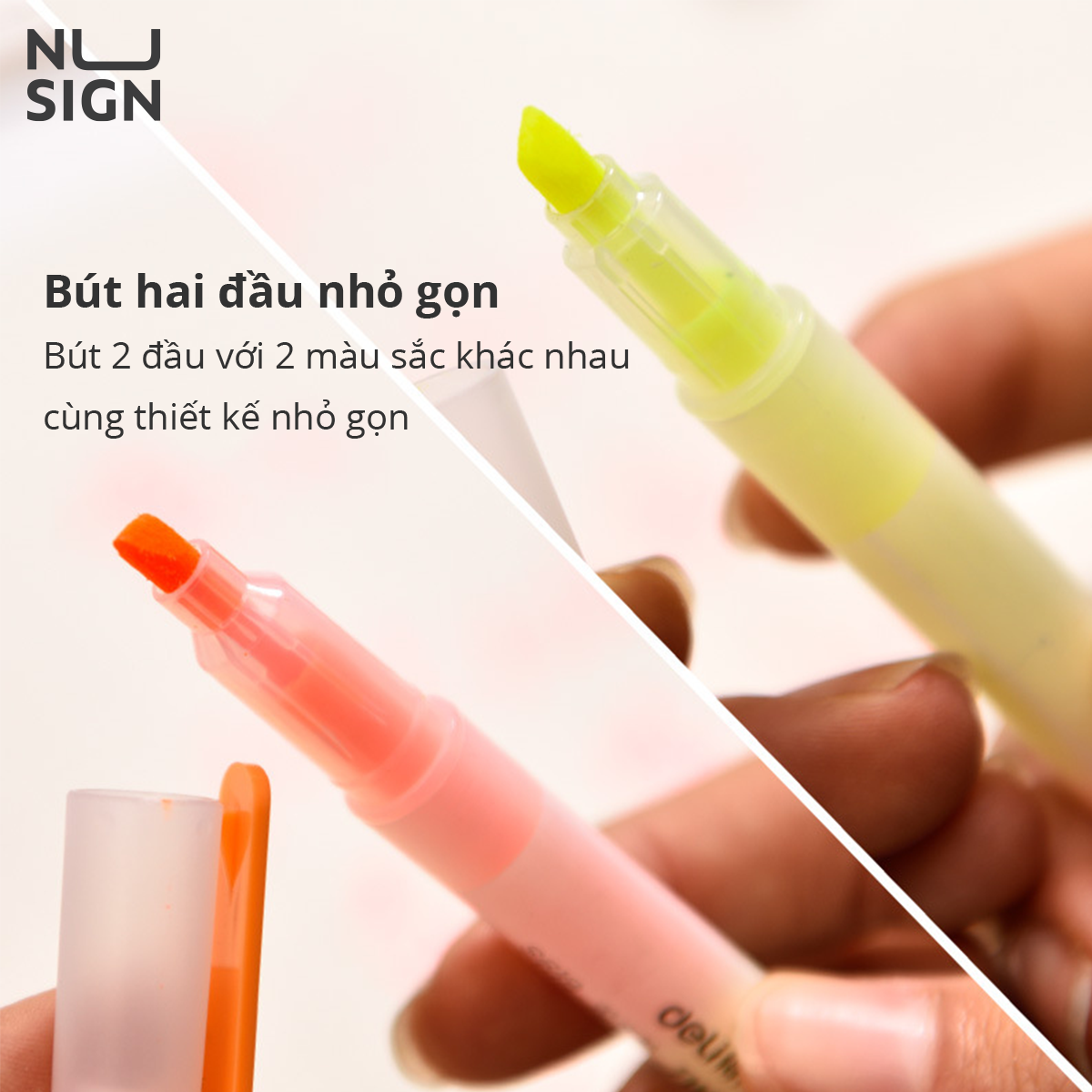 Set Bút Nhớ Dòng Highlight Đa Năng 5 Chiếc 6 Màu Nusign - Phù Hợp Học Sinh Văn Phòng Ghi Chú Take Note - S619