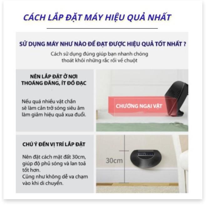 ️ ️ MÁY ĐUỔI CHUỘT CÔN TRÙNG MULTI-WAVE 100m² thế hệ mới 2021