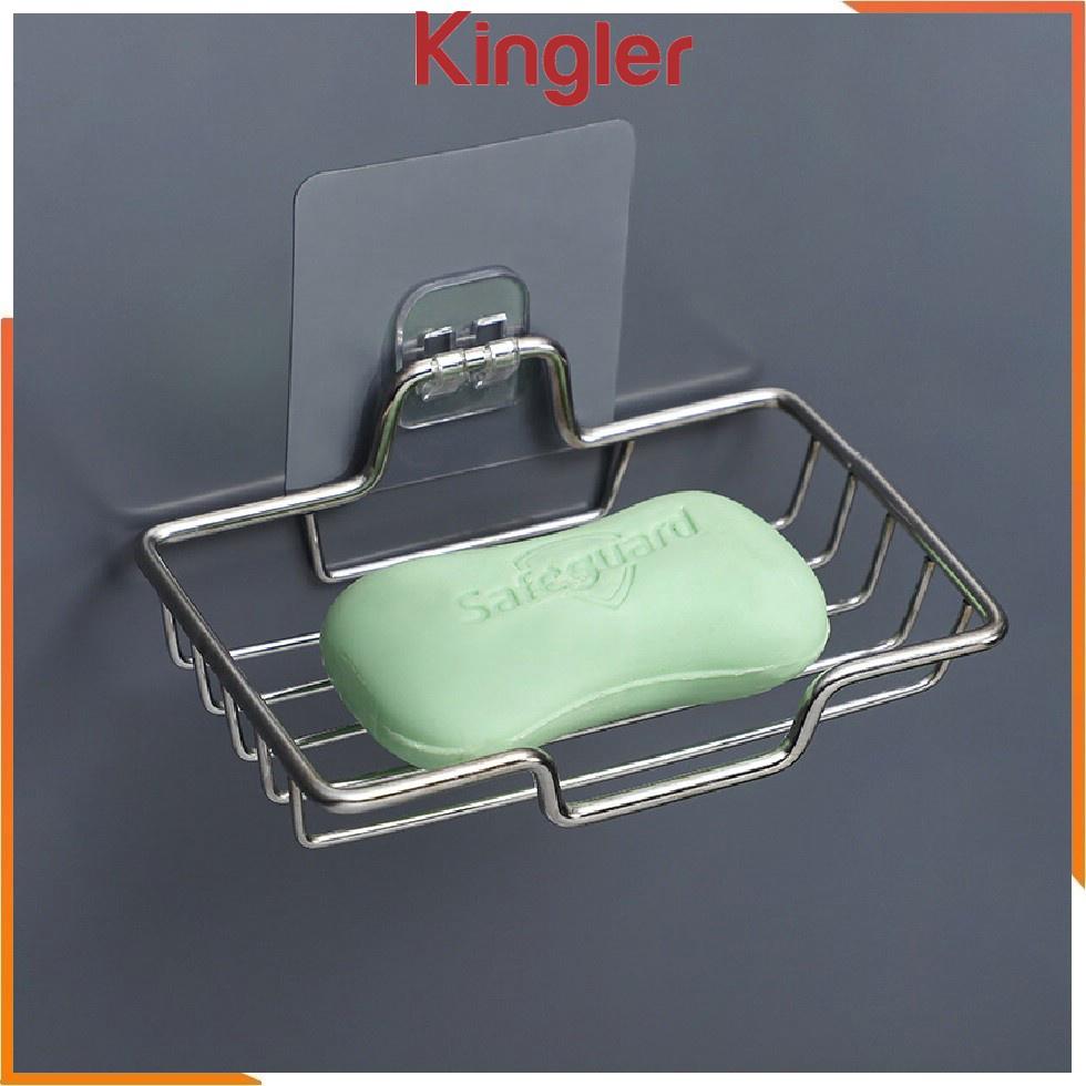 Giá Inox Để Xà Bông Dán Tường Phòng Tắm Hiện Đại , Kệ Để Đồ Đa Năng, Kệ Inox Để Đồ Nhà Tắm, Sạch Sẽ, Tiện Dụng. Kingler 4039