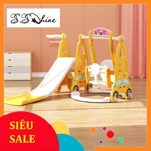 Cầu Trượt Xích Đu MOMMYKIDS MINH CHÂU MẪU VƯƠNG MIỆNG Cho Bé TỪ 1-7 TUỔI Loại 1