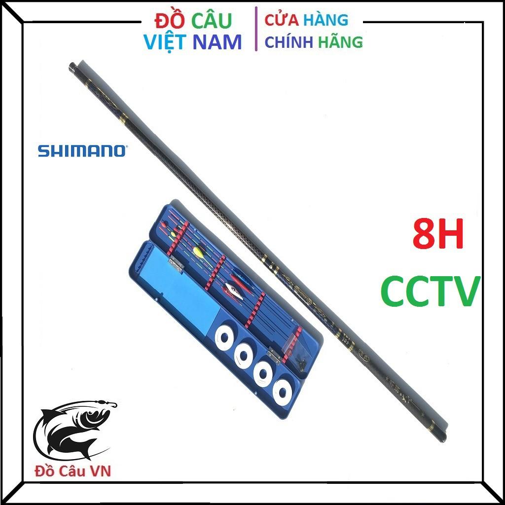 Bộ cần câu tay Shimano 8H CCTV , Tặng kèm phao câu nano hàng y hình 2