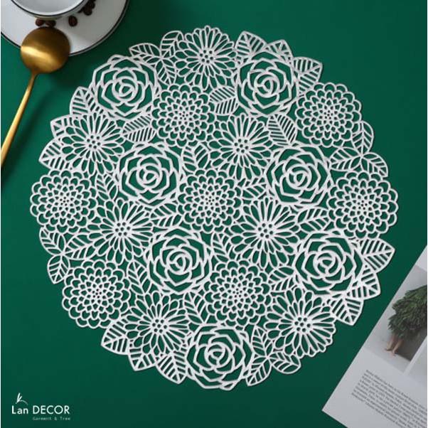 Tấm lót bàn ăn hoa hồng - TL142
