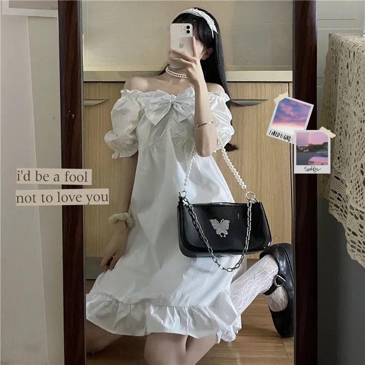 Đầm tiểu thư phối nơ dễ thương