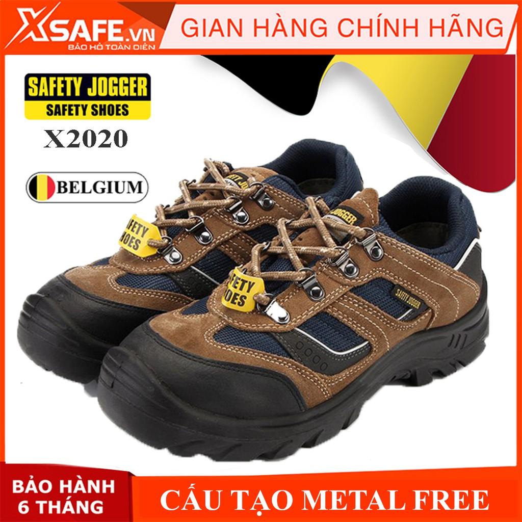 Giày bảo hộ lao động nam Jogger X2020P S3 SRC da bò lộn bền bỉ, thoáng khí, chống nước, đâm xuyên, trơn trượt -