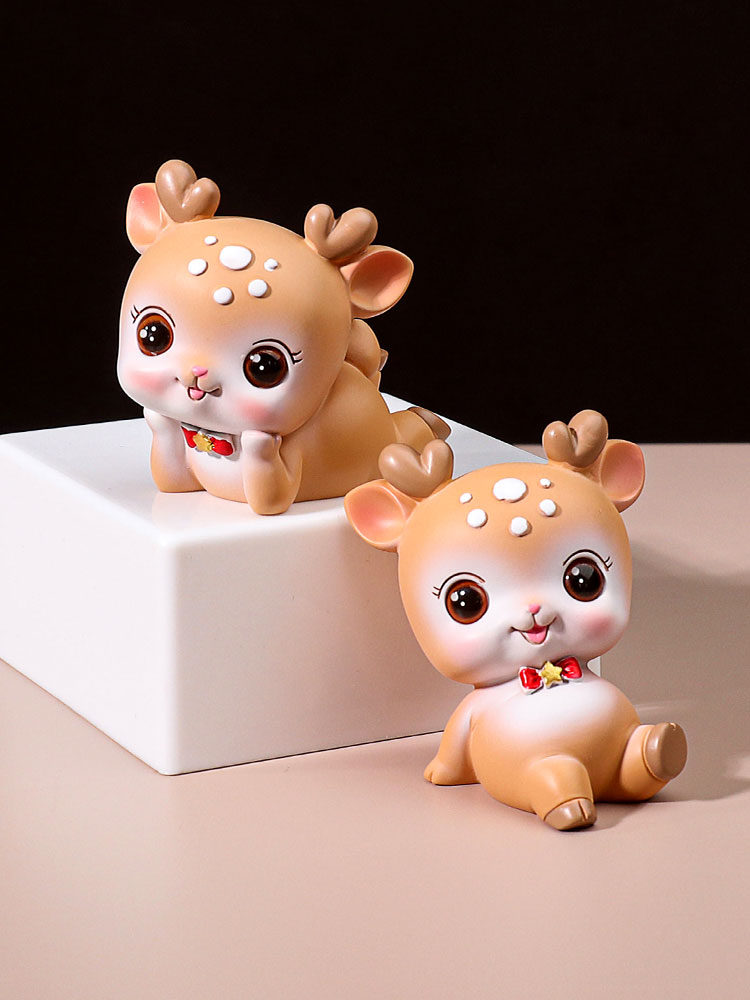 Bộ 04 chú Hươu con màu nâu đáng yêu