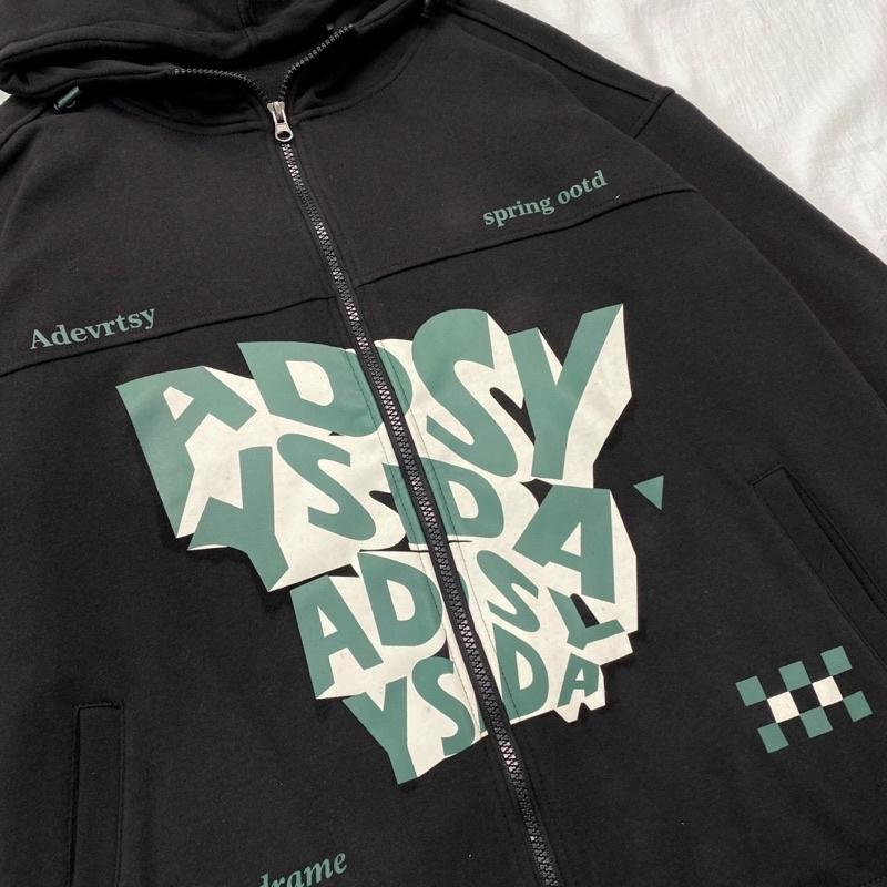 Áo Khoác Hoodie Zip Nỉ Bông ZAZY màu KEM/ĐEN Nam nữ unisex/Áo hoodie dây kéo có mũ form rộng Jaystoree