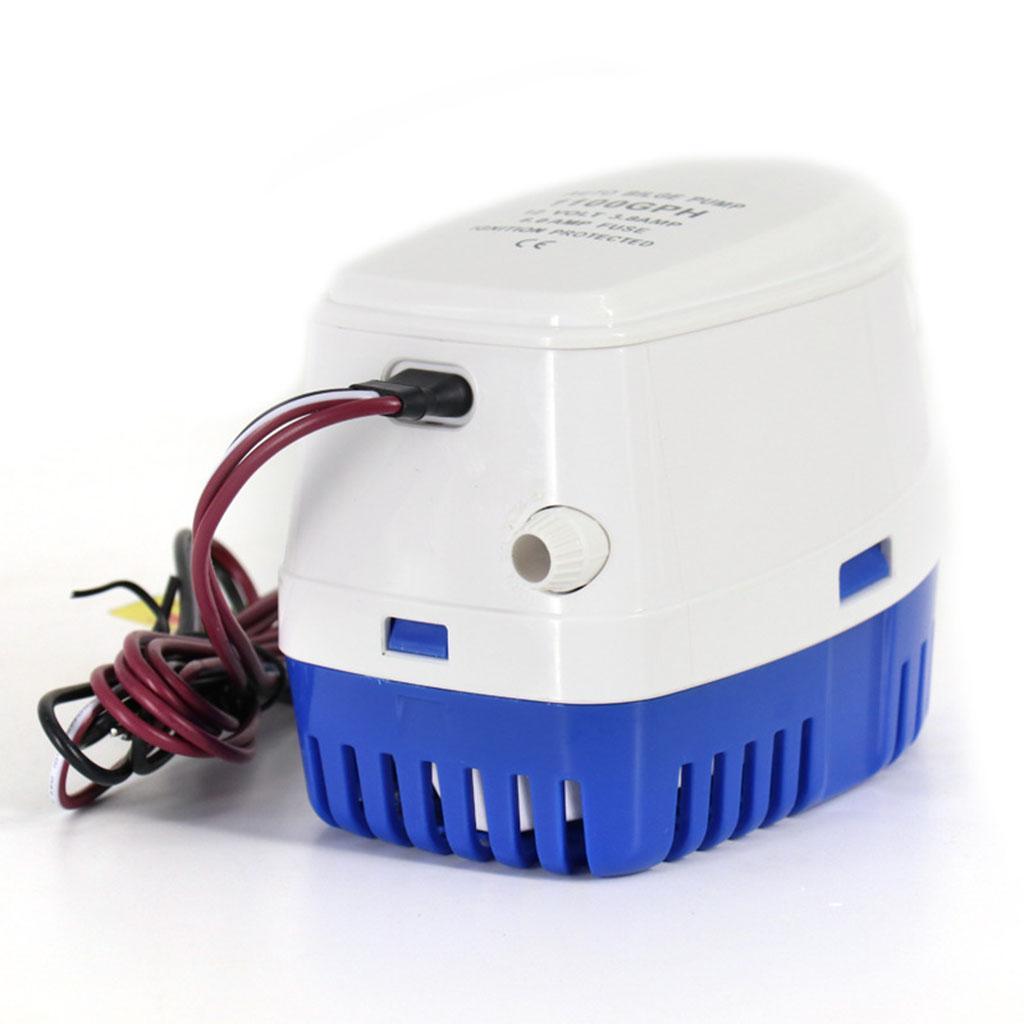 12V 1100GPH Boat Submersible Marine Automatic Submersible Bilge Water Pump