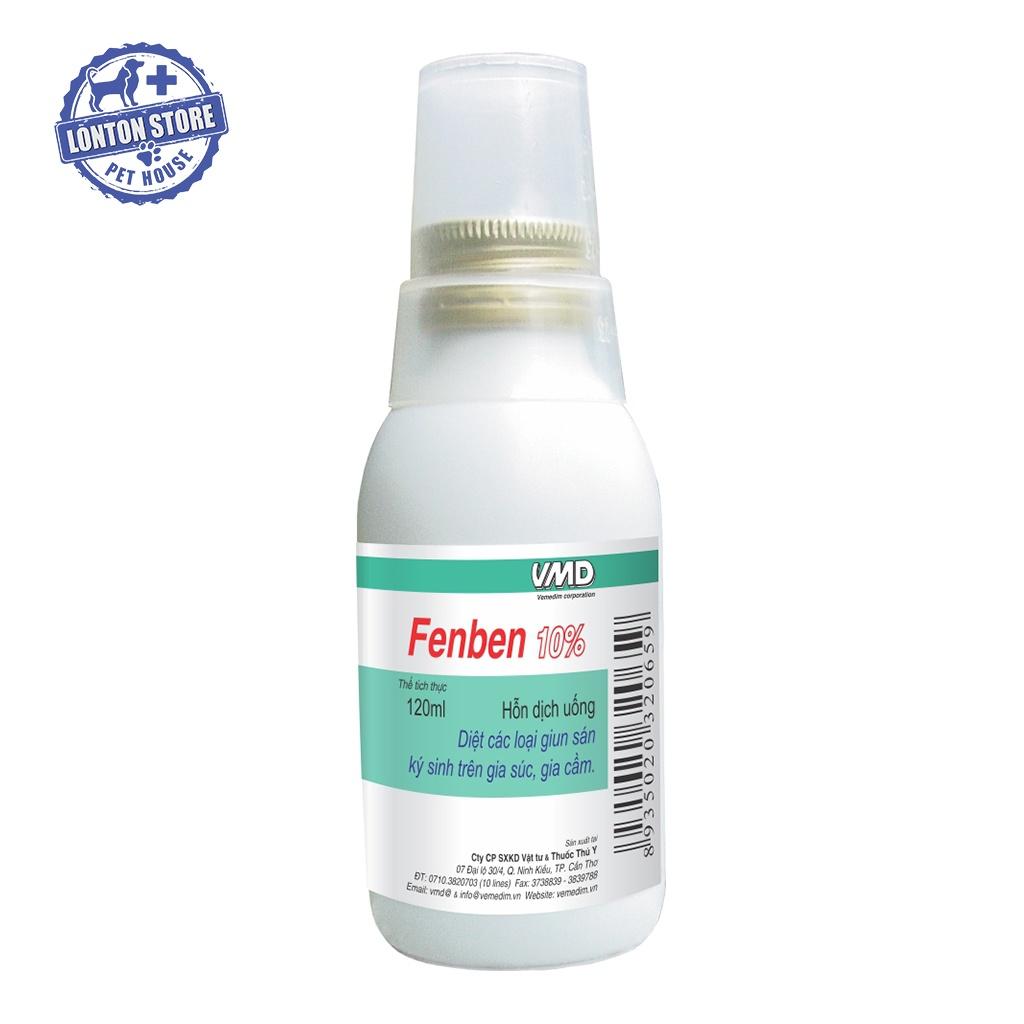 Fenben 10% - Sản phẩm hổ trợ sức khỏe chó mèo, 120ml