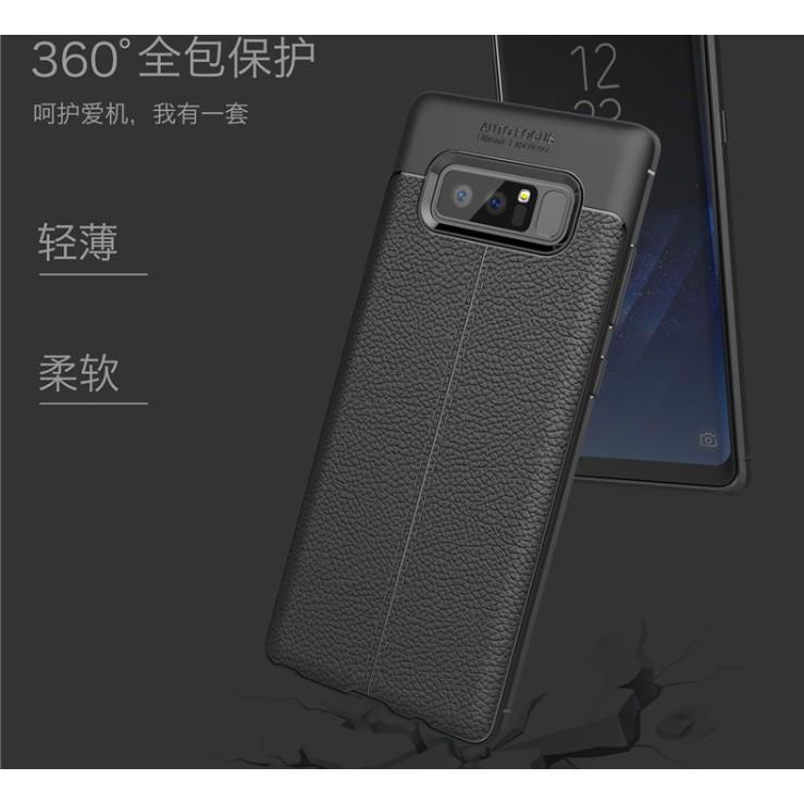 Cho Dòng SAMSUNG GALAXY NOTE 8 - ỐP CAO SU DẺO GIẢ DA.