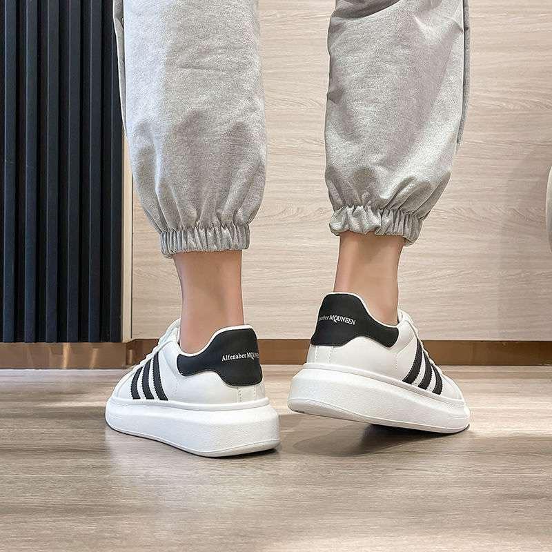 Giày sneaker đế cao nam nữ phối sọc thời trang - ALEX