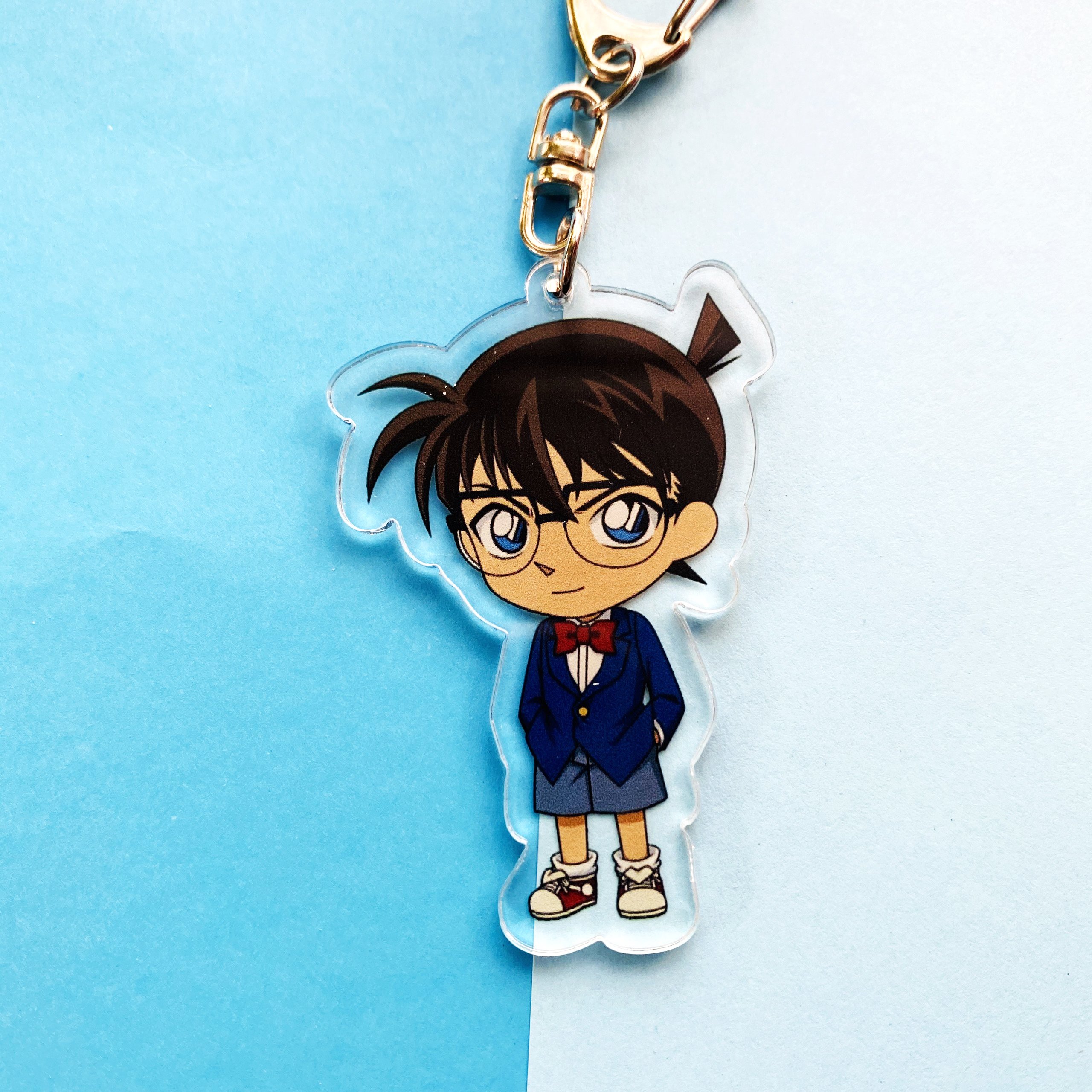 ( Mica trong acrylic) Móc khóa Conan Thám tử lừng danh Kid ver cute in hình anime chibi
