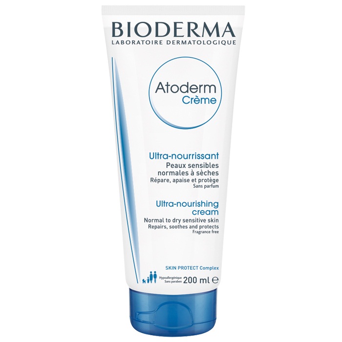 Kem dưỡng ẩm, phục hồi dành cho da khô nhạy cảm BIODERMA Atoderm Crème 200ml (Cho da khô đến da rất khô)