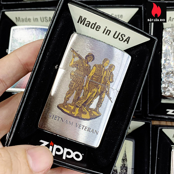 Bật Lửa Zippo 200 Vietnam Veteran