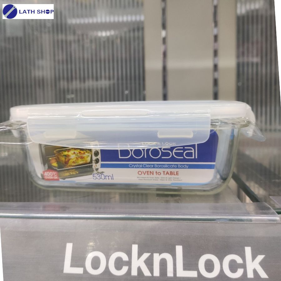 Hộp Thủy Tinh Chữ Nhật Lock&Lock Clear LLG426 (530ml)