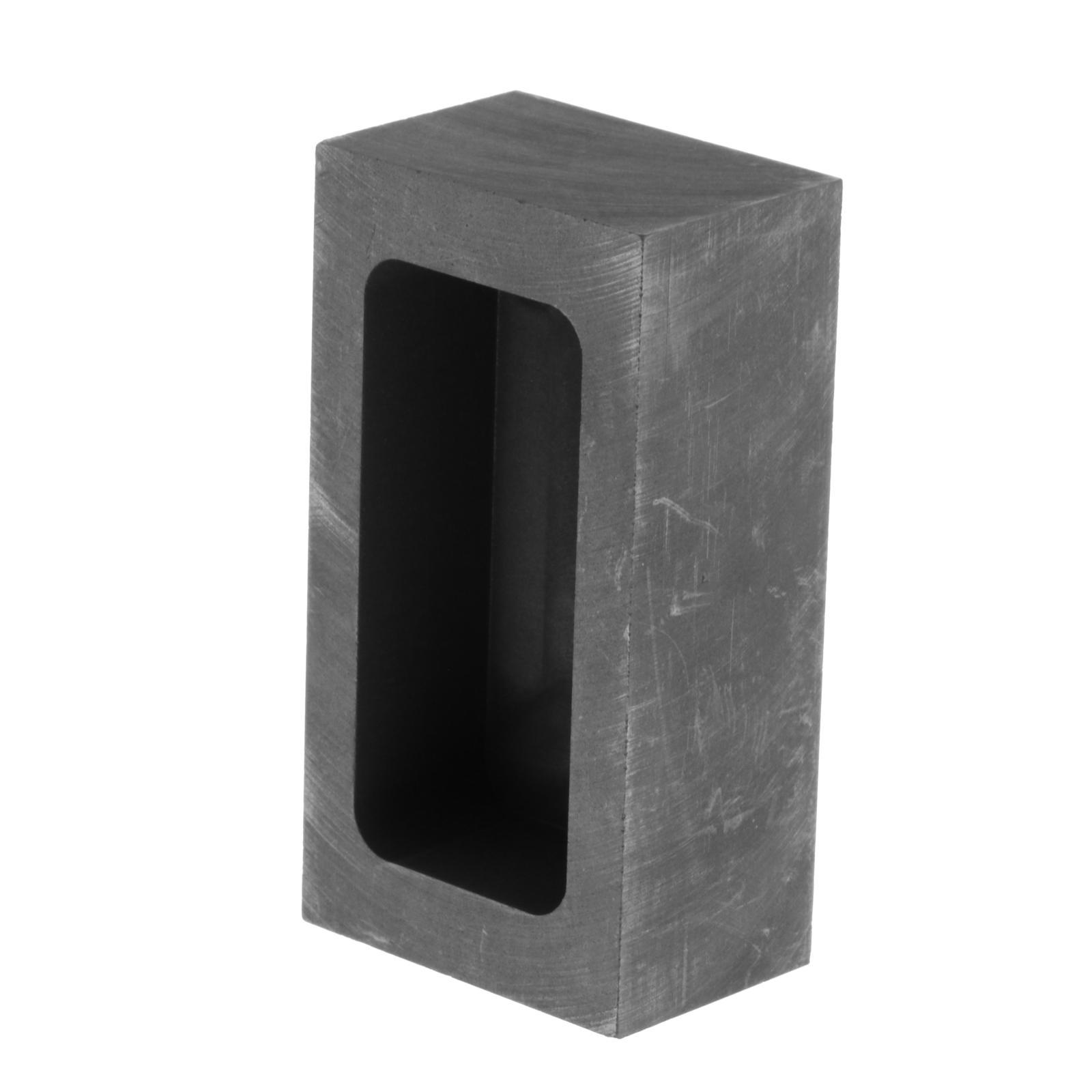 Square Graphite Tank Ingot Mould Crucible for Aluminum Brass Precious Metals