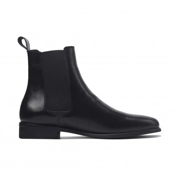 Giày Chelsea boots nam CB02 bản mũi nhọn, da bò cao cấp ống Cao, LEMANS bảo hành 24 tháng