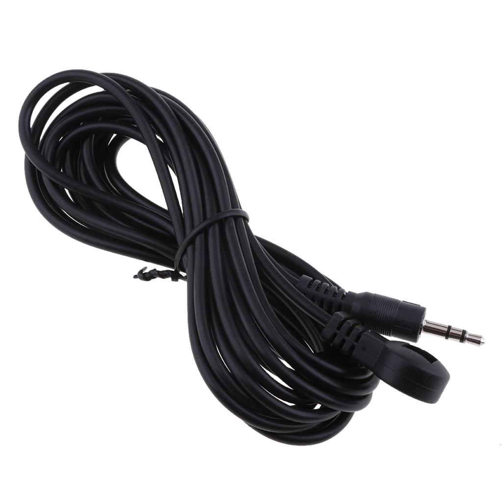Cheap 9.8Ft IR Emitter Cable 3.5mm Male Receiver Extension Cable Black Easy Using LED Lighting