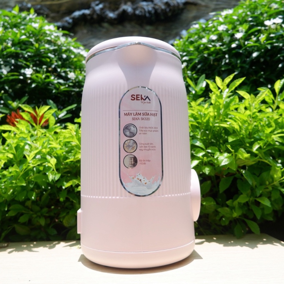 Máy làm sữa hạt mini SEKA SK320 PRO - 1.2 lít - 800W - 5 chức năng - Hàng chính hãng