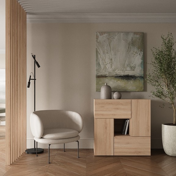 NEVA, Tủ lưu trữ đồ dùng 3 tầng  DRA_263, 90x45x90cm