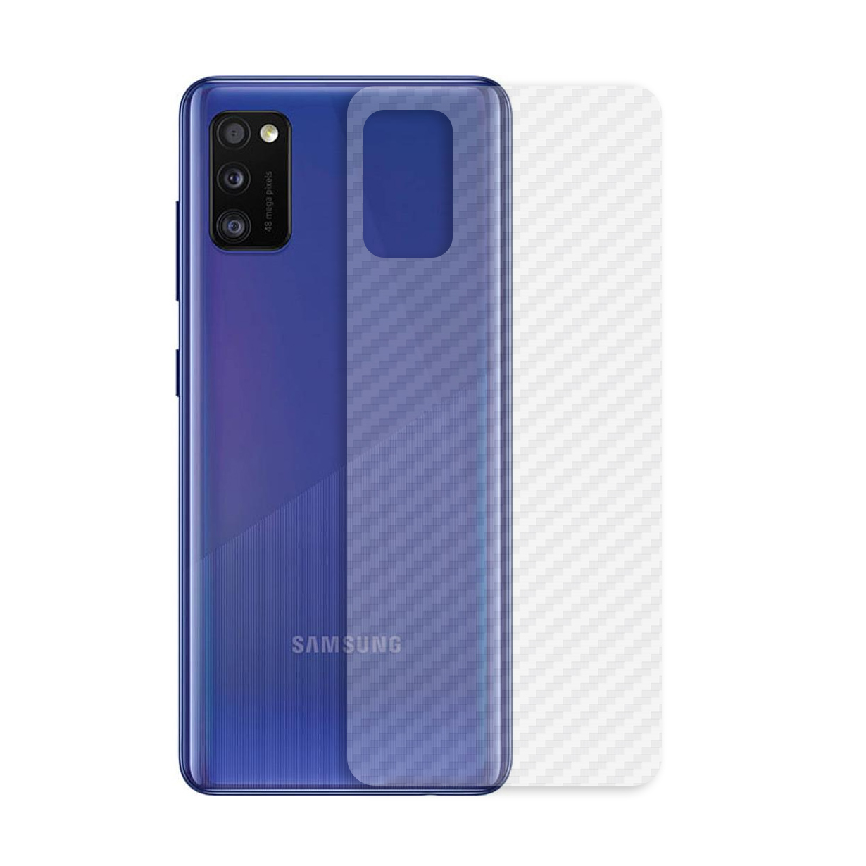 Miếng Dán Mặt Lưng Cacbon Dành Cho Samsung Galaxy A41- Handtown - Hàng Chính Hãng