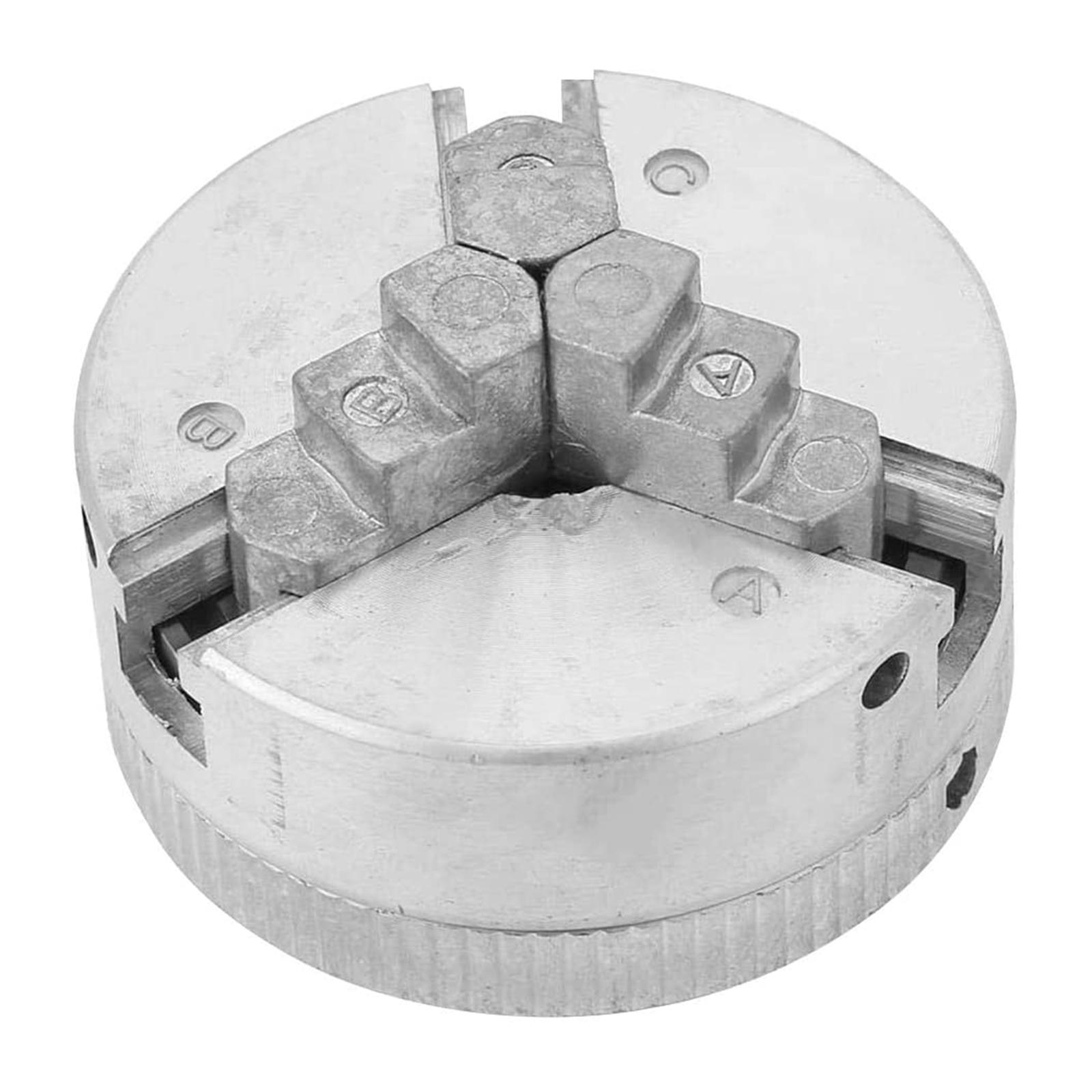 Zinc Alloy Lathe Chuck, Mini Lathe Chuck, Wood Working Lathe Chuck for Mini Metal Lathe Machine Tool Accessories