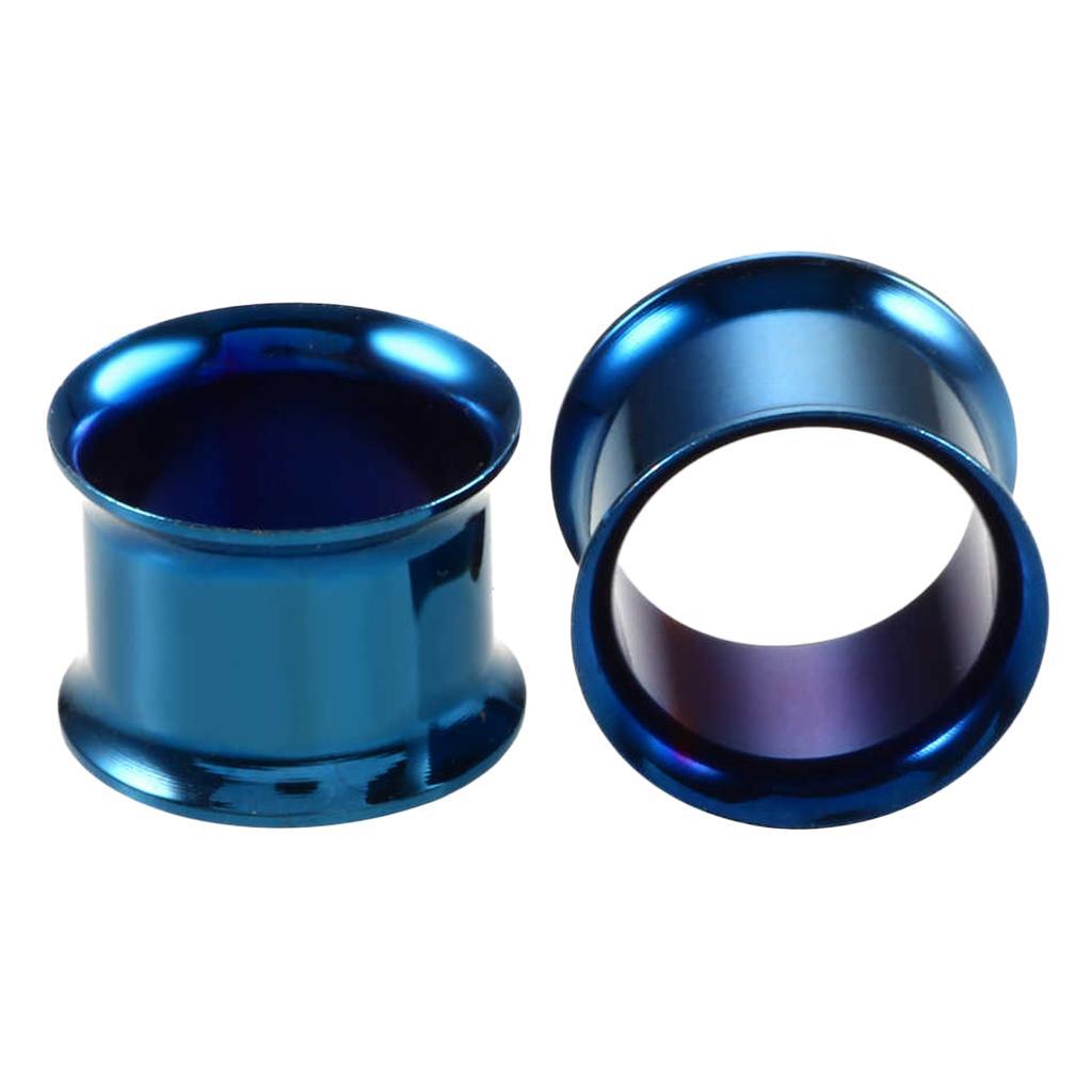 2x6 Pairs Stainless Steel Ear Gauges Stretching Tunnel Plugs Piercing 5mm