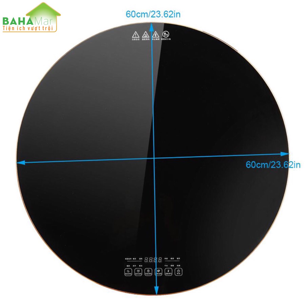 MÂM ĐIỆN TRÒN THÔNG MINH CÁCH NHIỆT LÀM NÓNG GIỮ ẤM THỨC ĂN 50 CM BAHAMAR làm nóng thức ăn trong suốt bữa ăn giữ ấm đến cuối cùng bữa ăn.