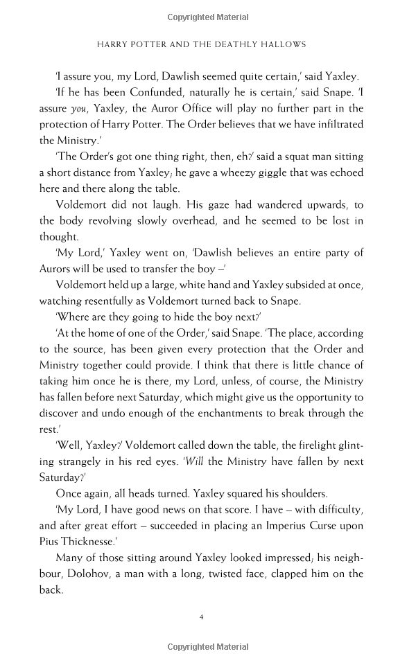 Sách Harry Potter And The Deathly Hallows - Harry Potter và Bảo bối tử thần (English Book)