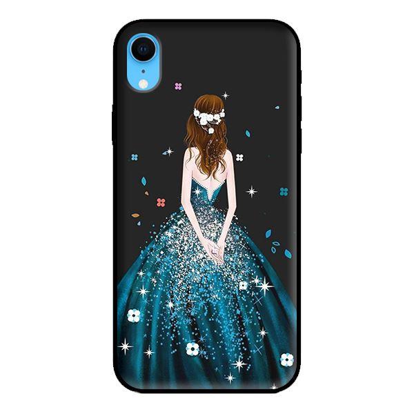 Ốp in cho iPhone XR Cô Gái Váy Xanh - Hàng chính hãng