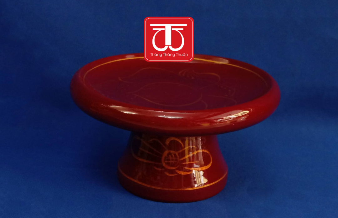 ĐĨA BỒNG NHỎ SƠN VẼ ĐK13CM CAO 7CM