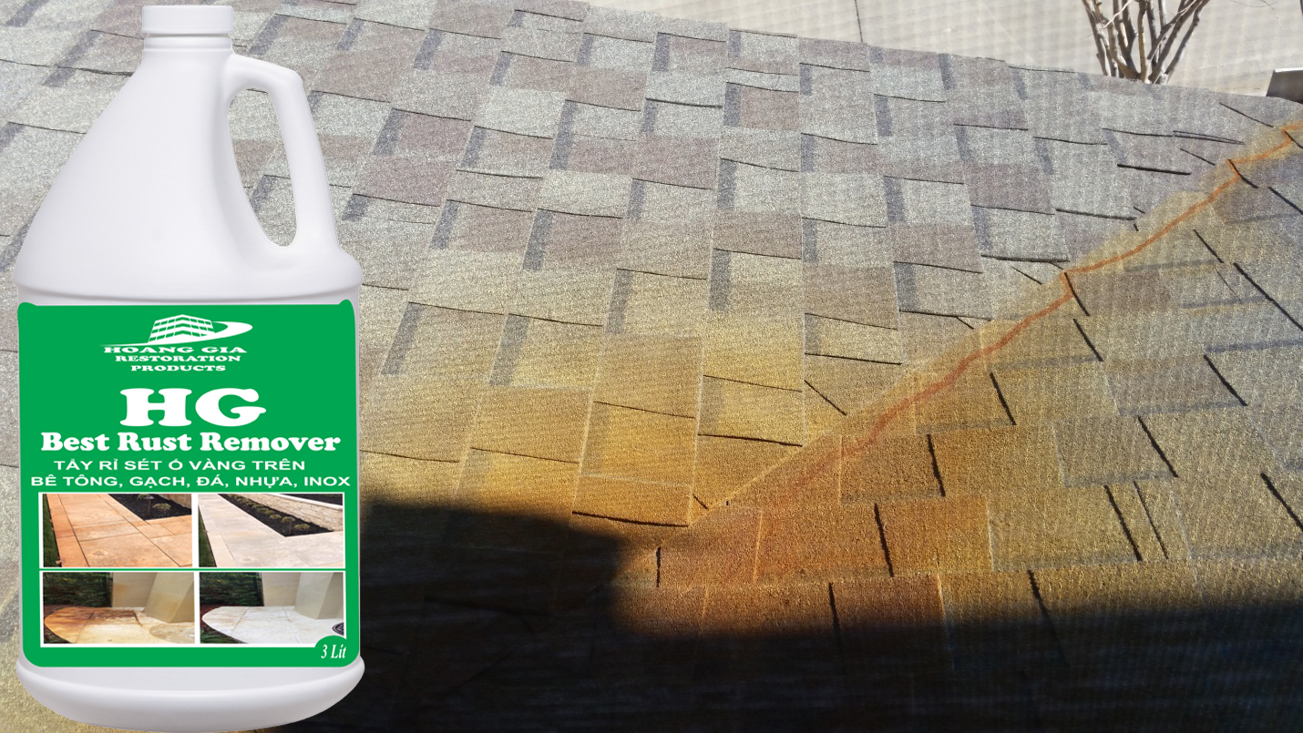 Dung dịch tẩy ố mốc rỉ sét ố vàng trên đá , Bê tông, nhựa HG Best Rust Remover 2000ml