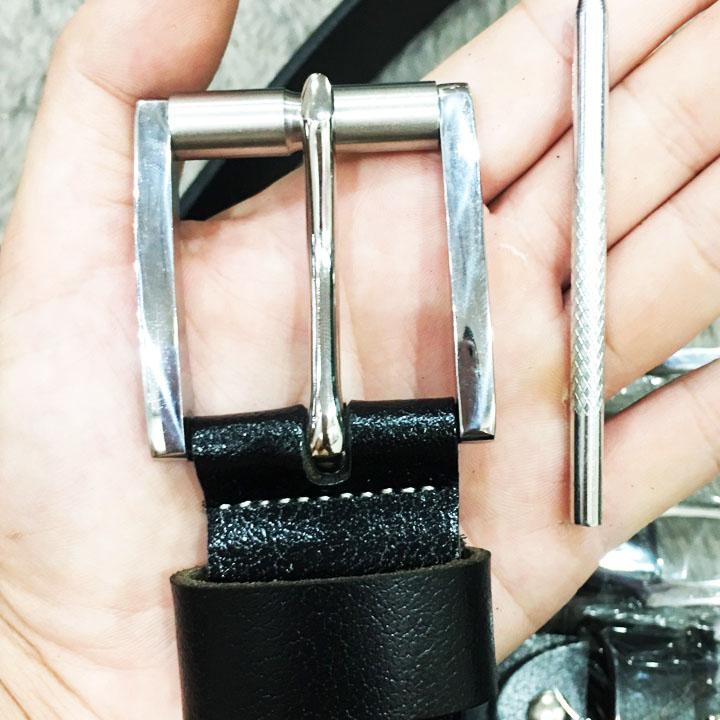 Thắt lưng nam da bò, Dây nịt nam da bò khóa Inox cao cấp, chất liệu da bò thật nguyên tấm