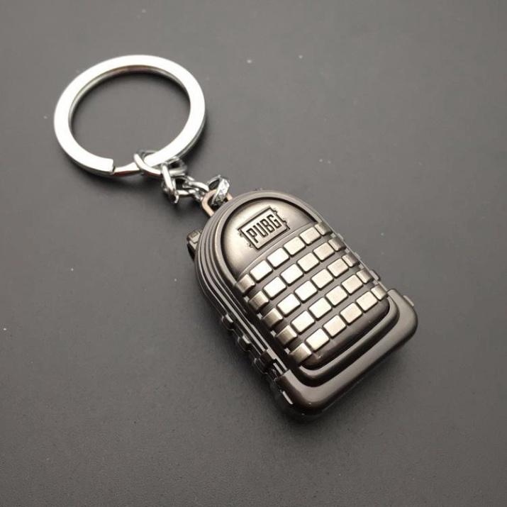 Móc khóa balo 3 loại móc khóa PUBG dập  logo PUBG màu tươi sáng