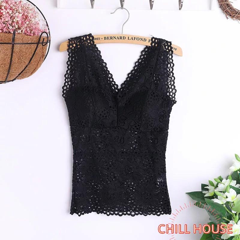 ÁO-Bra Ren Hoa Dáng Dài Cao Cấp Quý Phái K123 - CHILLHOUSE